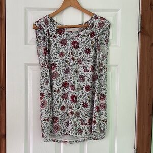 LOFT Floral Print Sleeveless Top